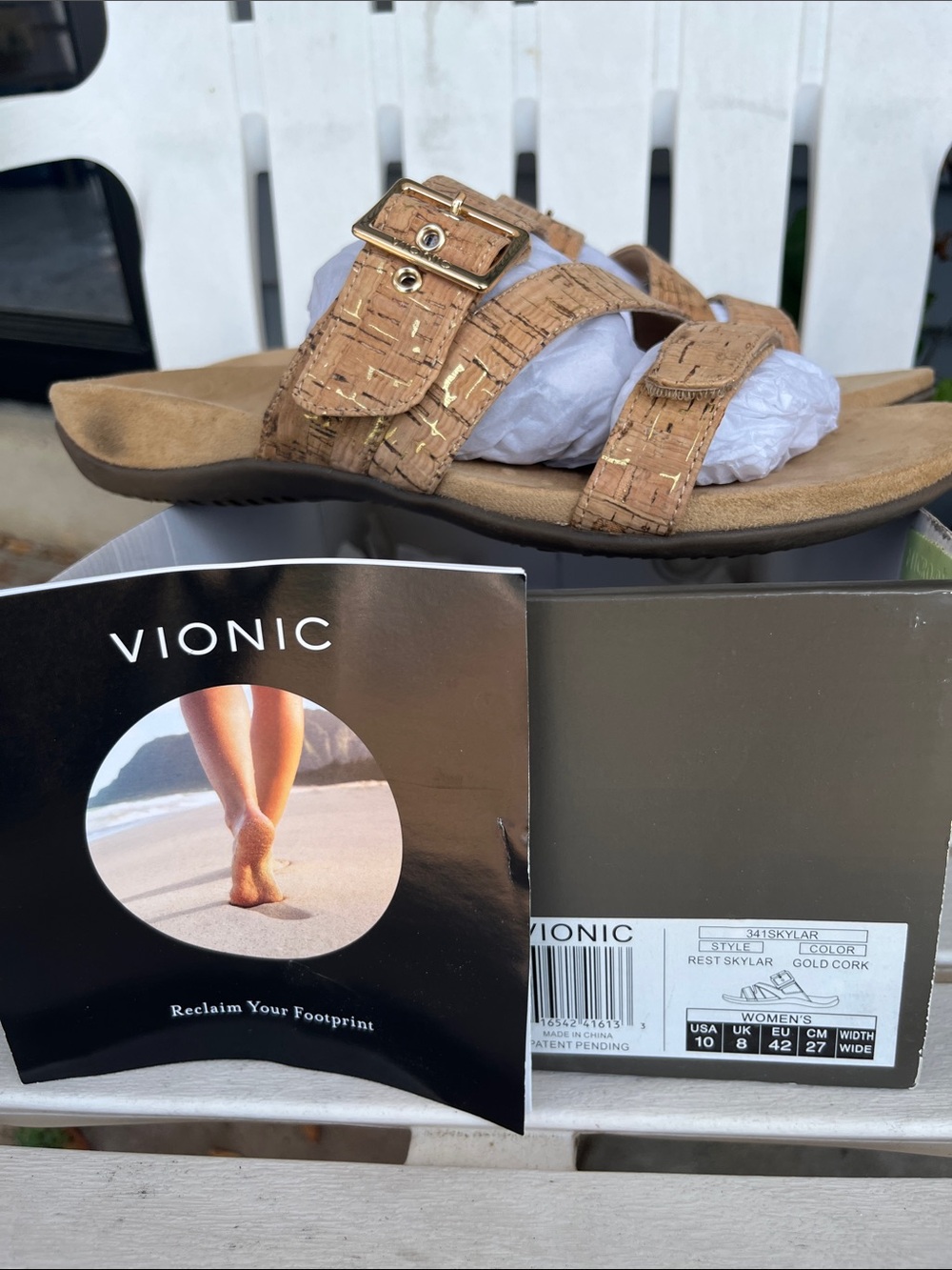Women’s Skylar Cork-Strap Slide Sandals 10W (wide) - excellent condition! - Picture 8 of 11